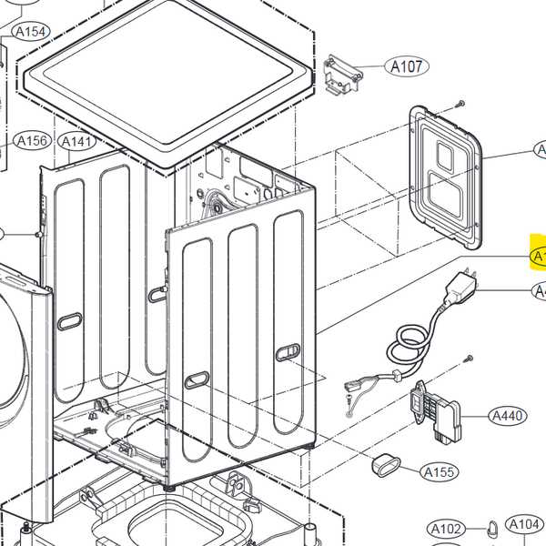 front load washer parts diagram