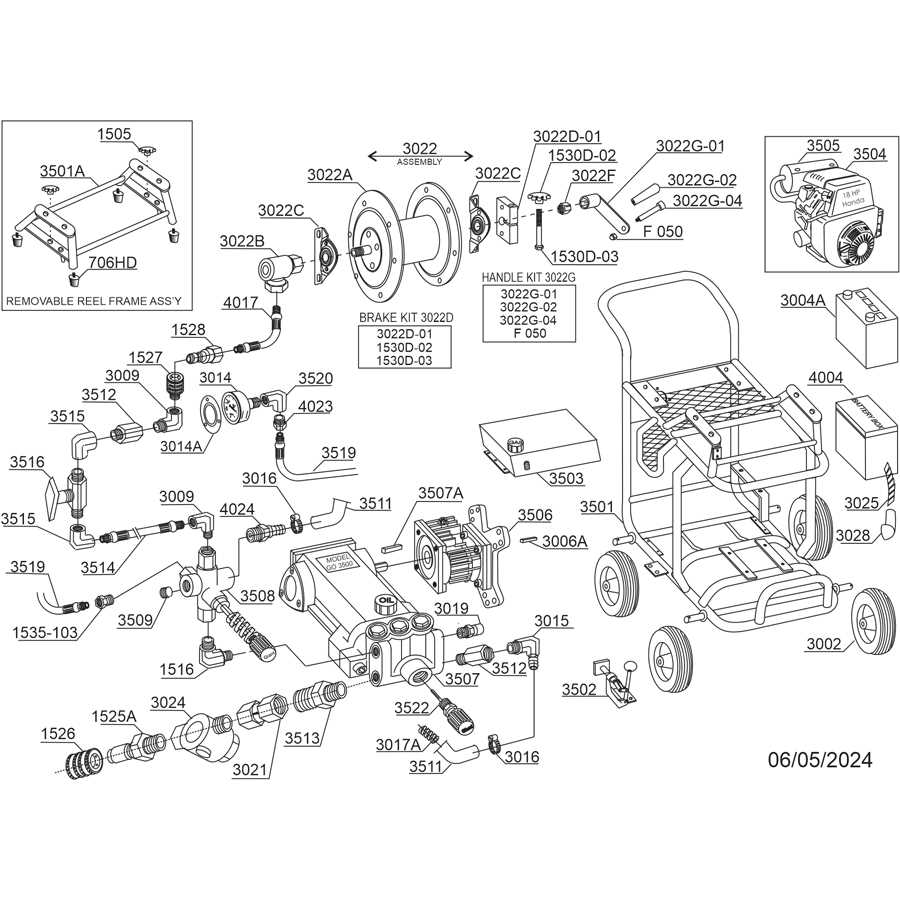 mi t m pressure washer parts diagram