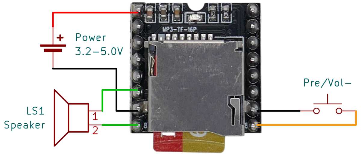 dfplayer mini circuit diagram