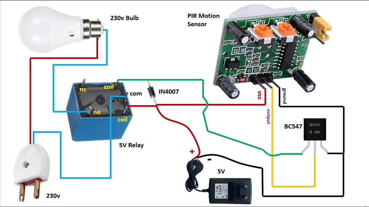 pir circuit diagram