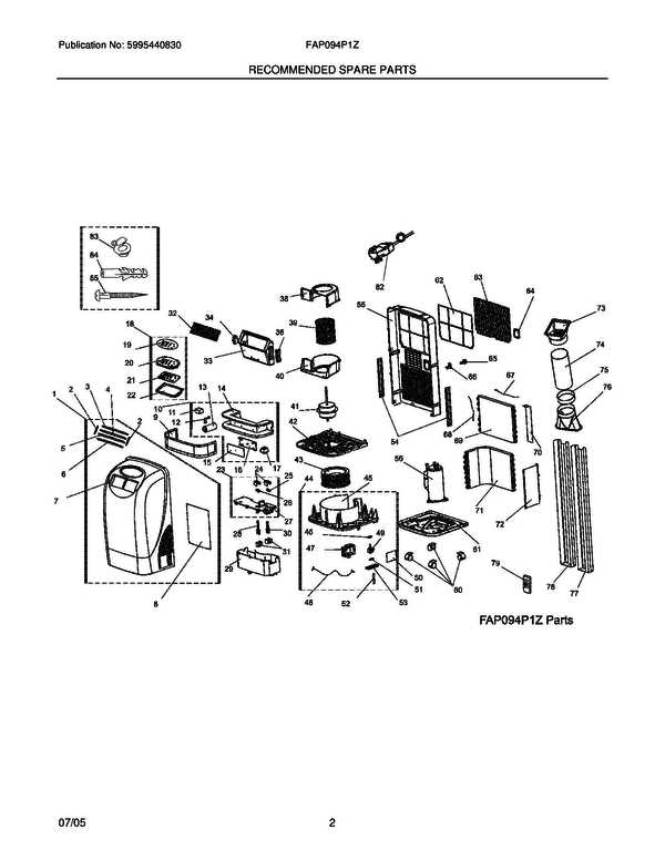 portable air conditioner parts diagram portable air conditioner parts diagram