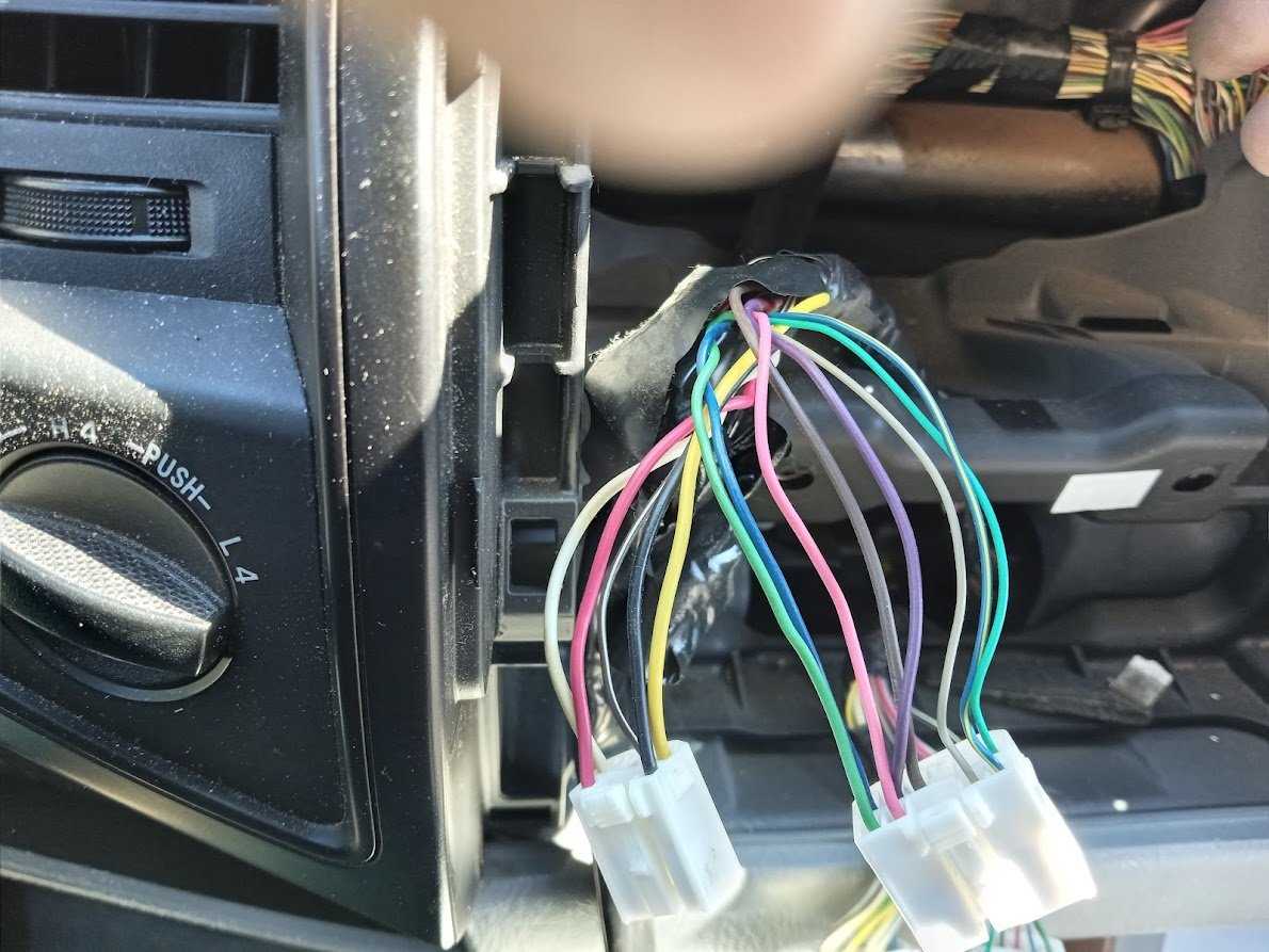 toyota tacoma radio wiring diagram