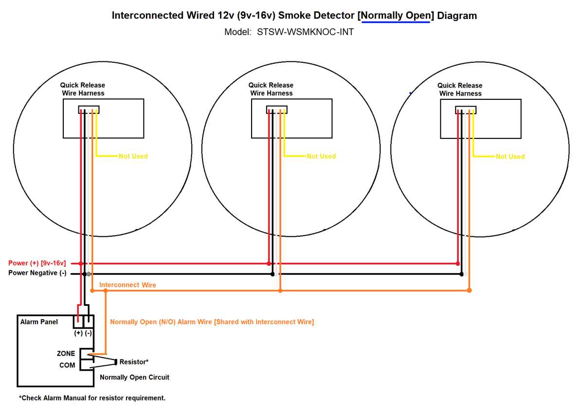 hardwired smoke detector wiring diagram