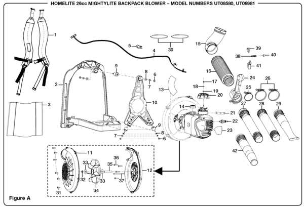 homelite 26b blower parts diagram