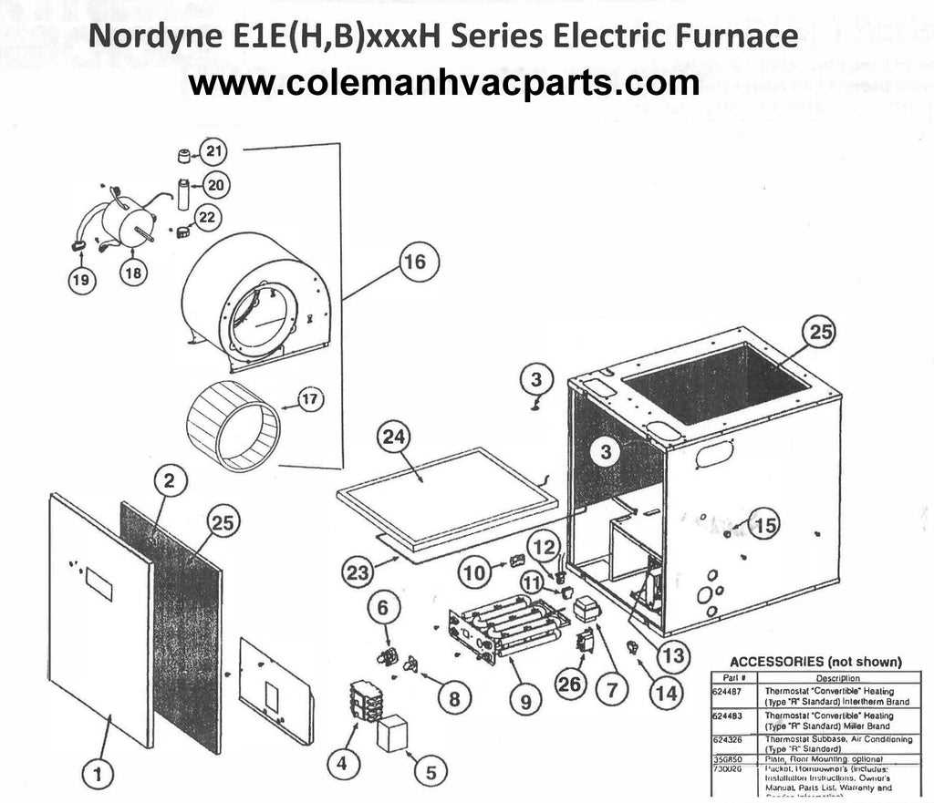 nordyne wiring diagram for mobile home furnace