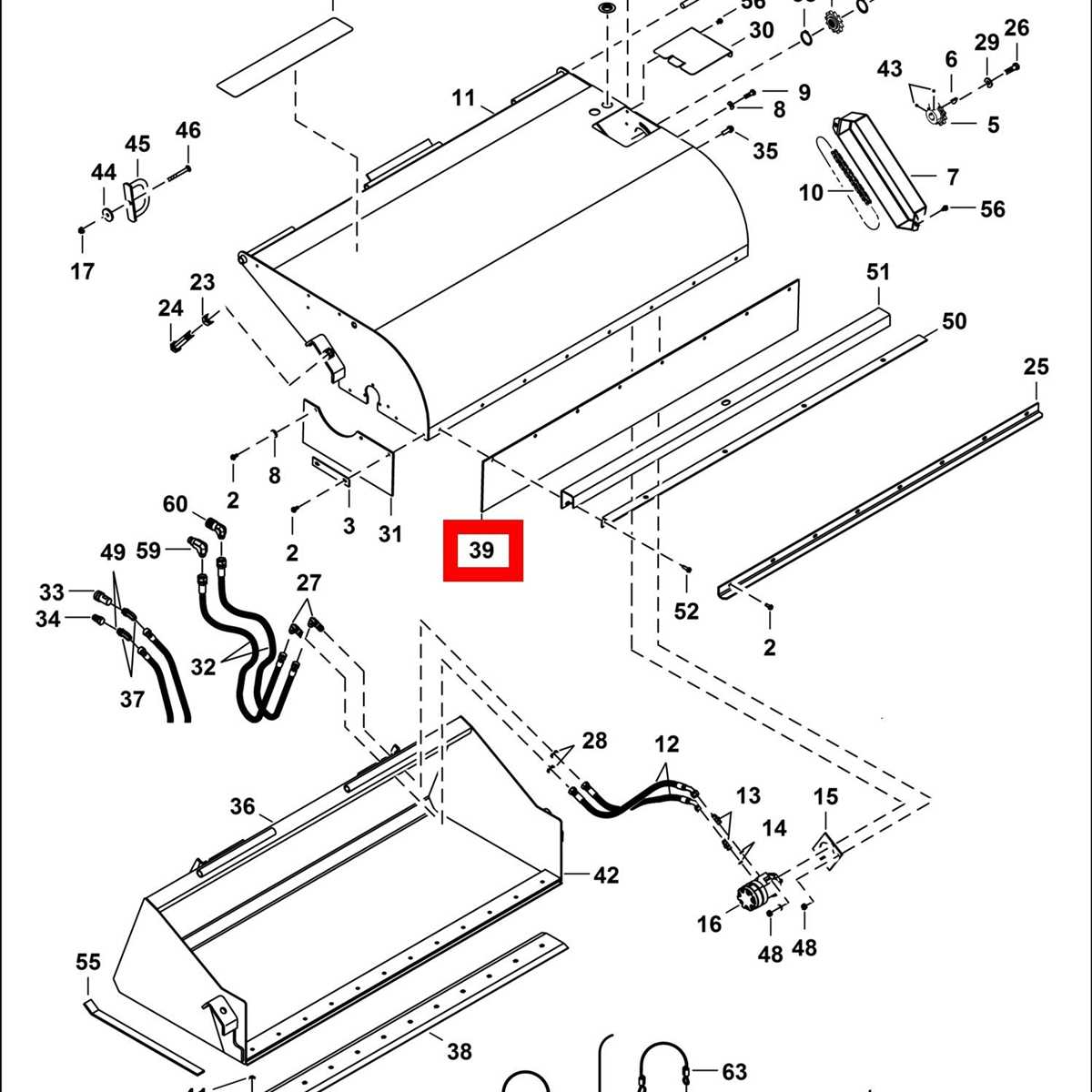 ohio steel lawn sweeper parts diagram