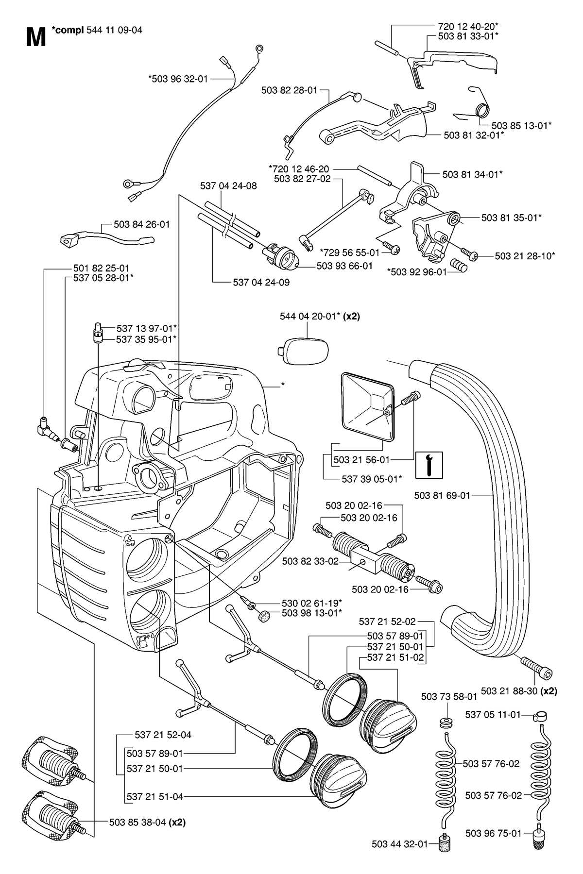 husqvarna 455 rancher parts diagram