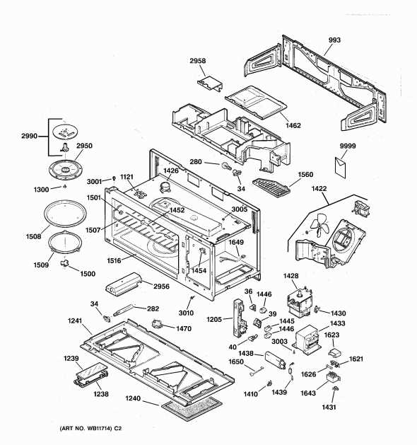 microwave parts diagram