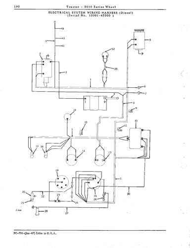 john deere a tractor wiring diagram