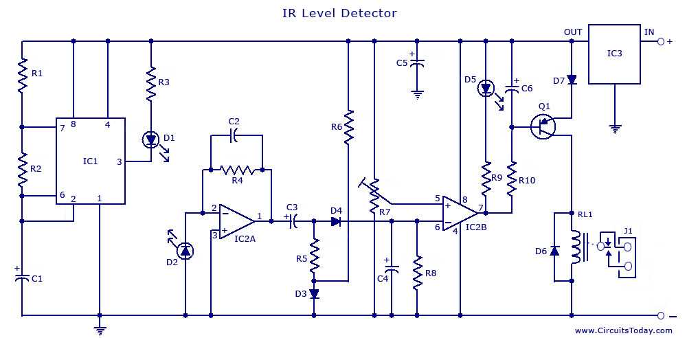 infrared sensor circuit diagram