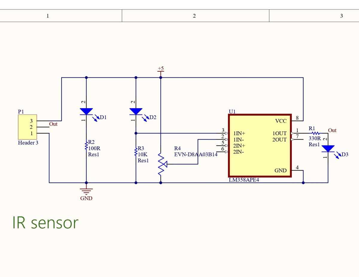 ir sensor circuit diagram