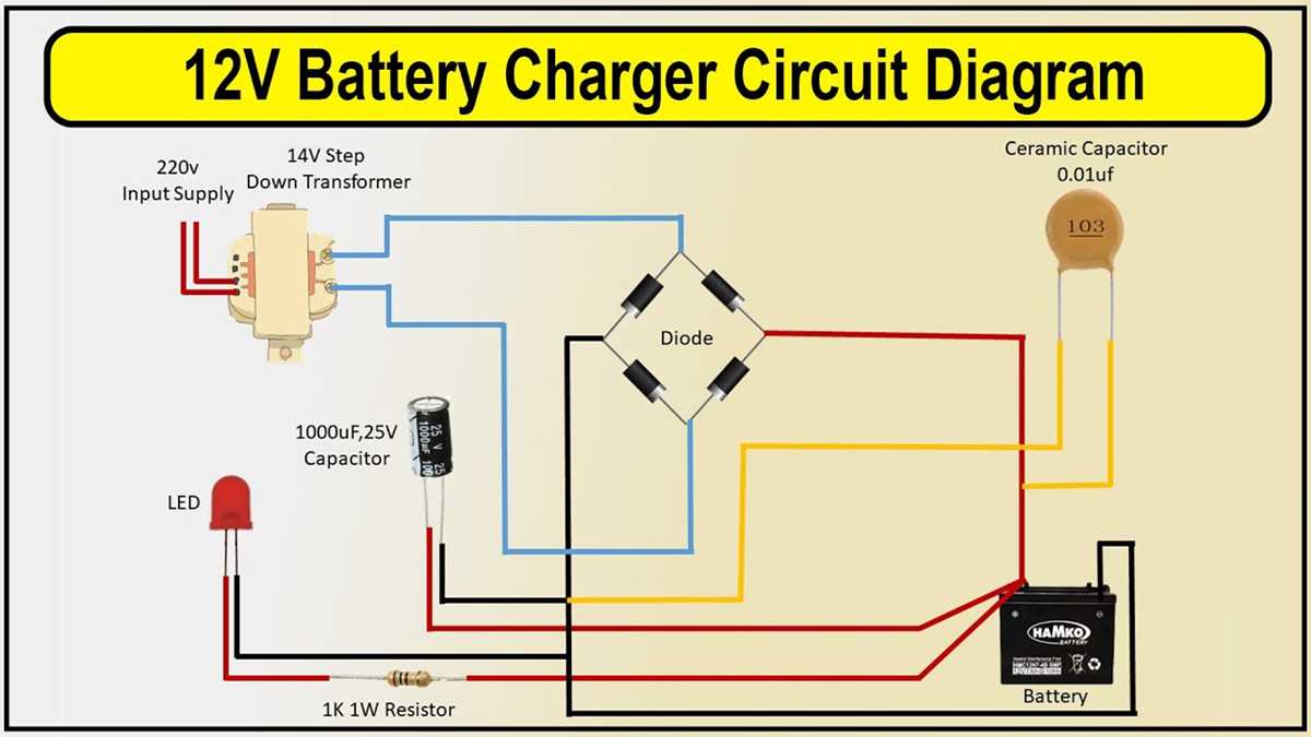 homemade 12v battery charger circuit diagram