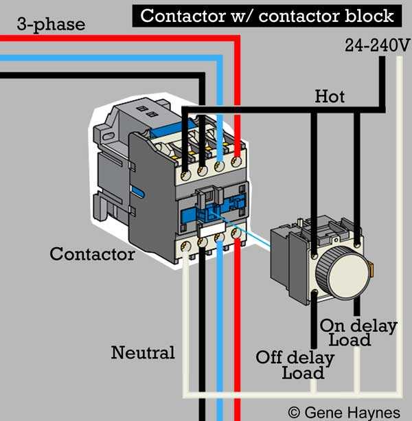 wiring a contactor diagram