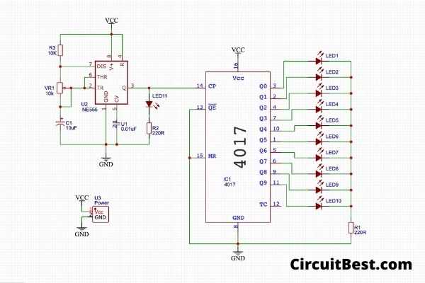 cd4017 circuit diagram