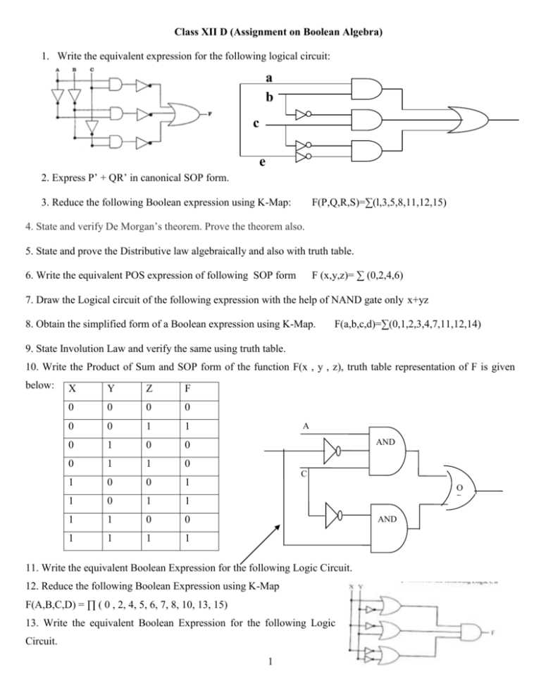 draw a logic circuit diagram for the boolean expression draw a logic circuit diagram for the boolean expression