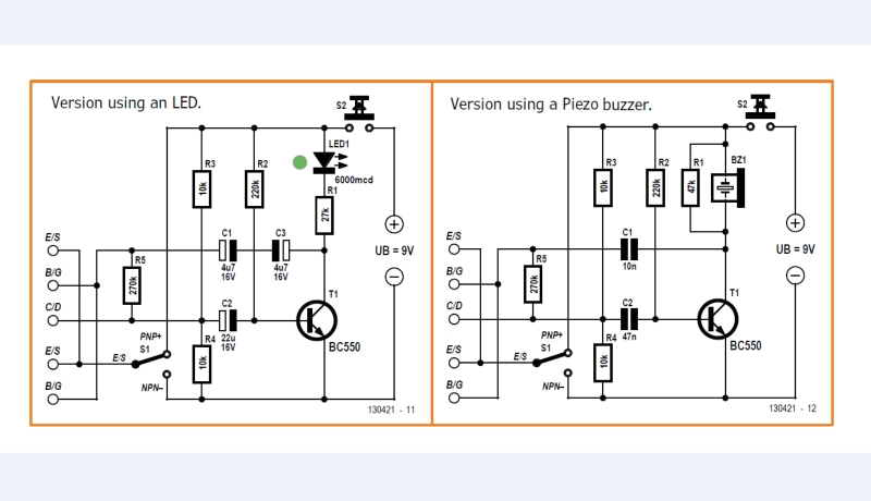 piezoelectric buzzer circuit diagram
