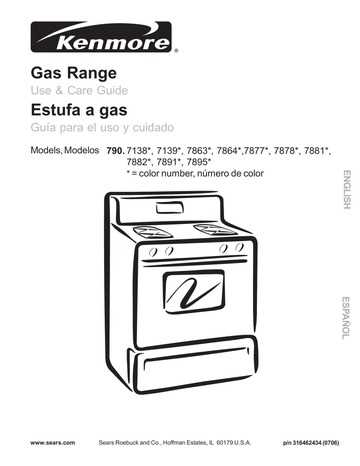 kenmore oven model 790 parts diagram