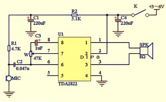 audio amplifier circuit diagram