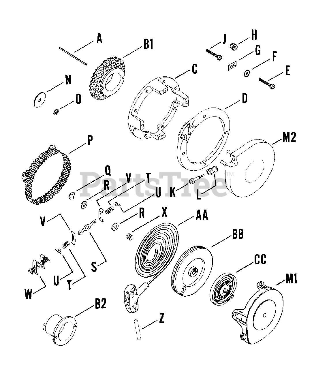 kohler motor parts diagram