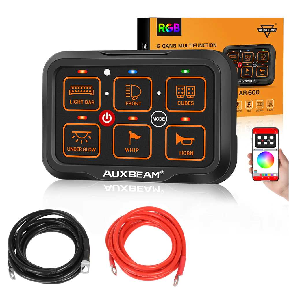 auxbeam switch panel wiring diagram