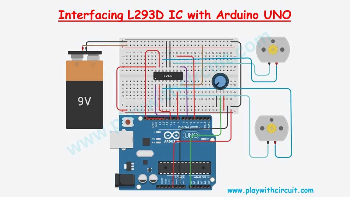 l293d motor driver circuit diagram