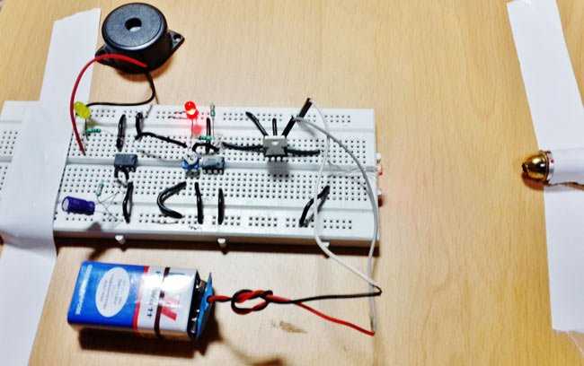 laser security system circuit diagram