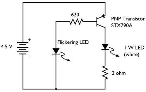 led flicker circuit diagram