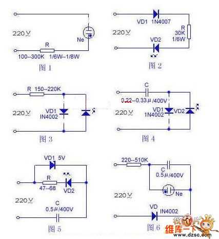 led lamp circuit diagram 230v