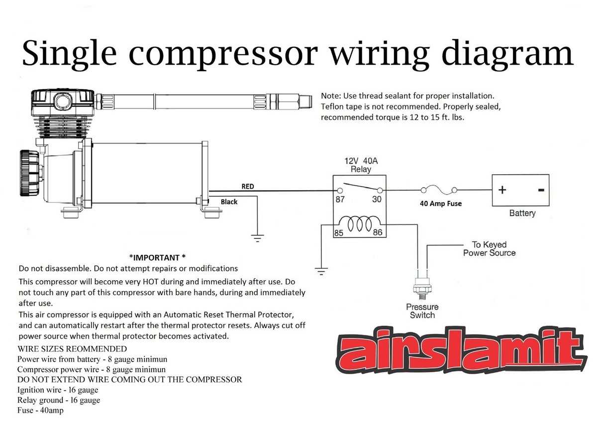 wiring diagram for air compressor pressure switch