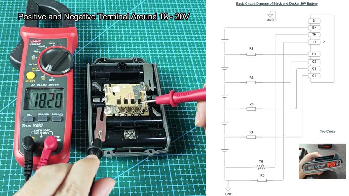 circuit diagram battery positive negative