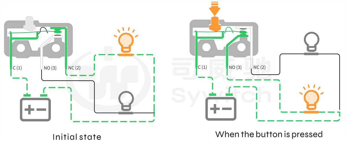 micro switch circuit diagram