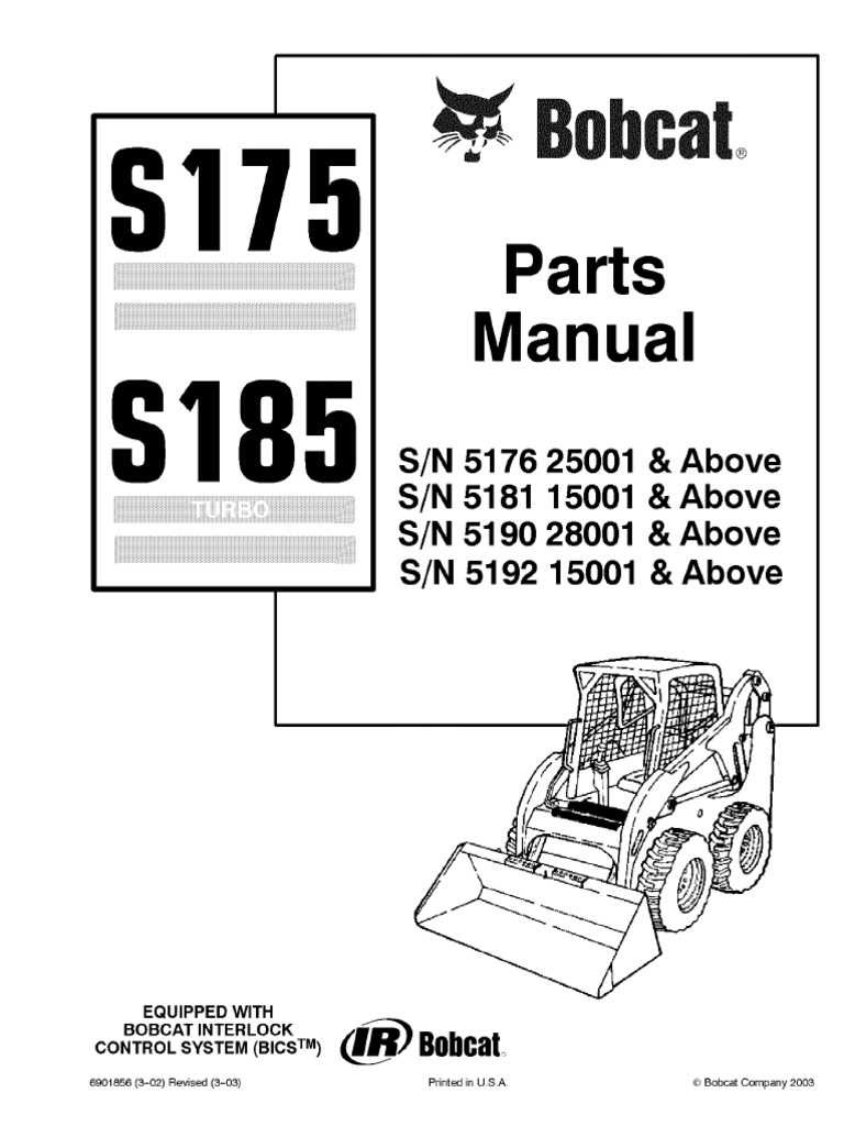 bobcat s185 parts diagram bobcat s185 parts diagram
