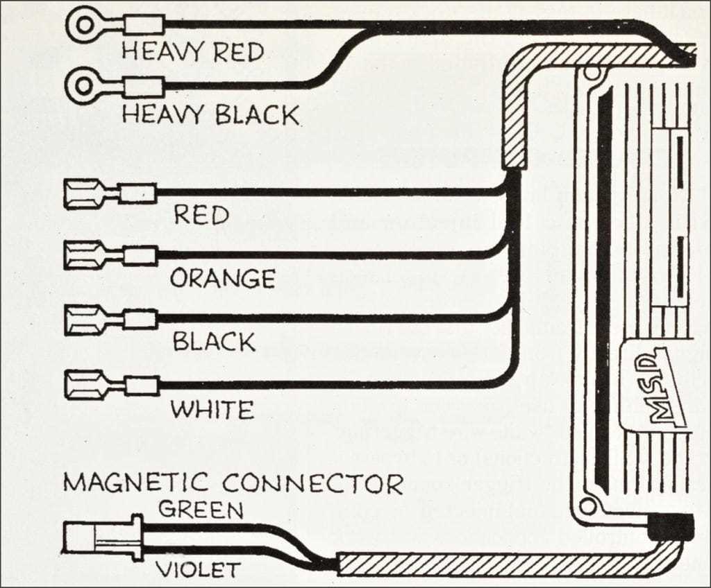 msd distributor wiring diagram