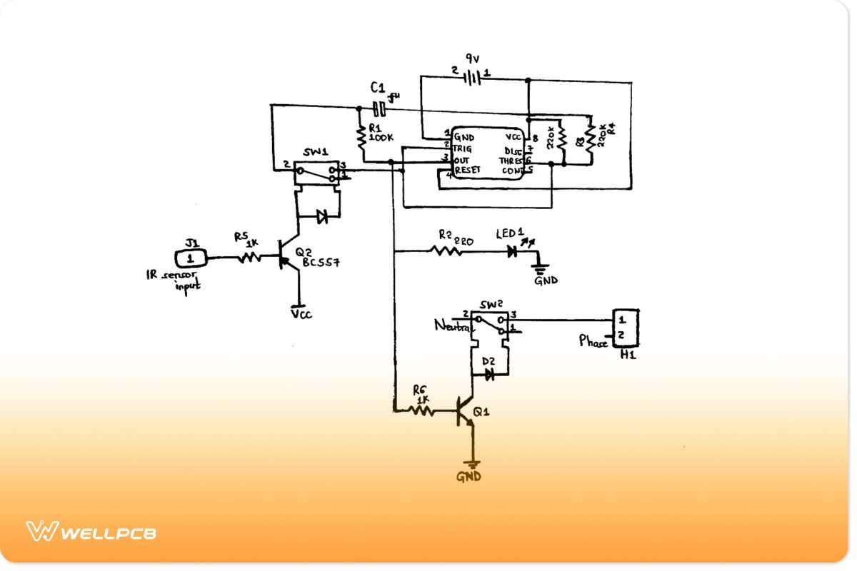 pir motion detector circuit diagram pir motion detector circuit diagram