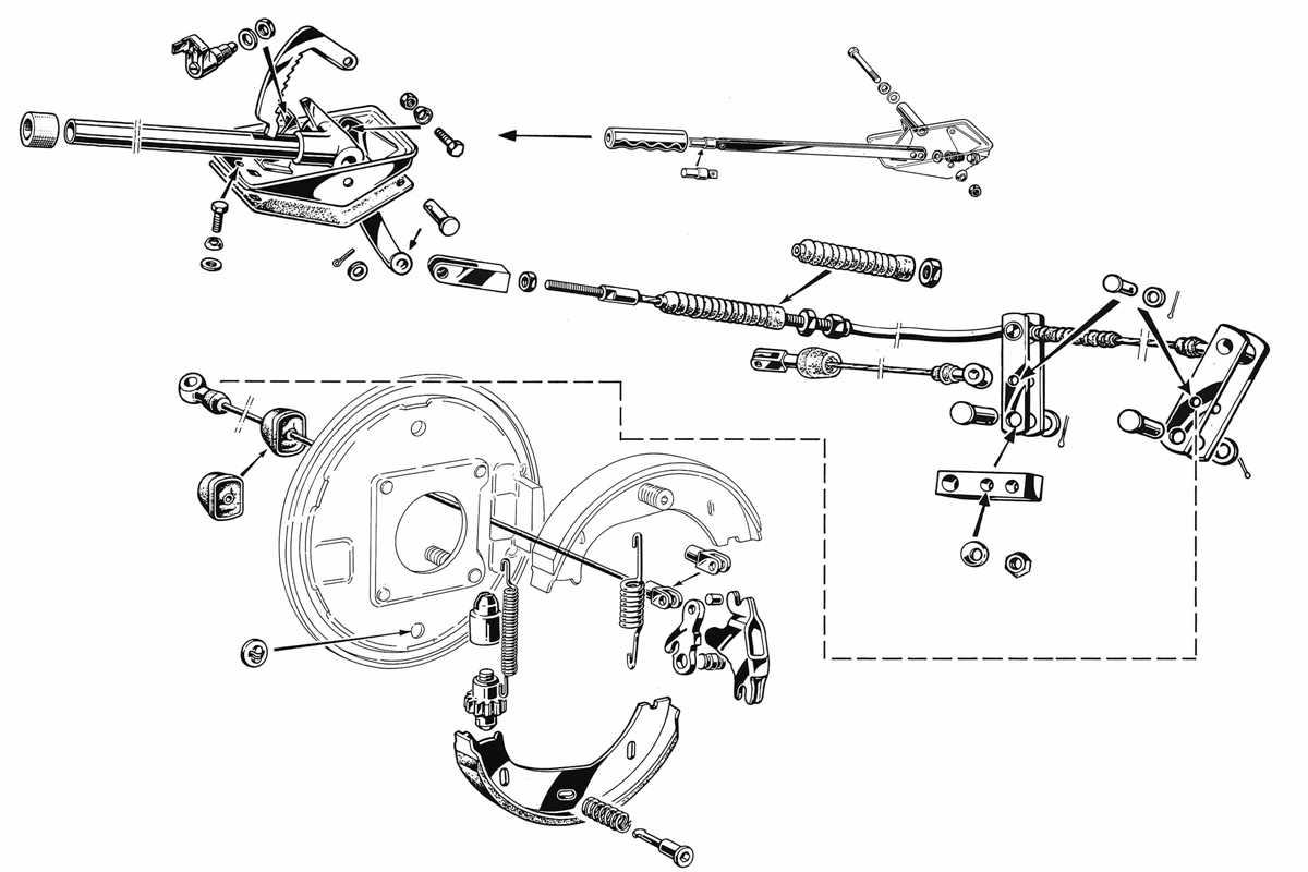parking brake parts diagram