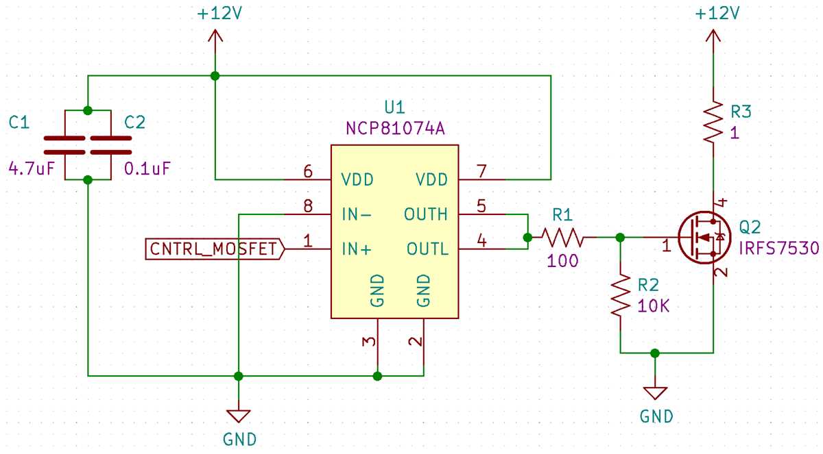 mosfet gate driver circuit diagram