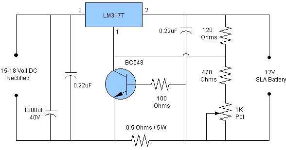 lm317 battery charger circuit diagram lm317 battery charger circuit diagram