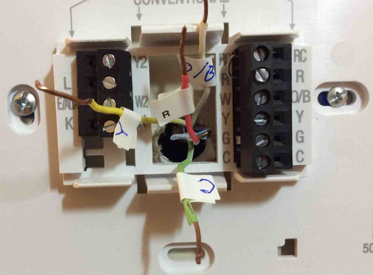 old honeywell thermostat wiring diagram