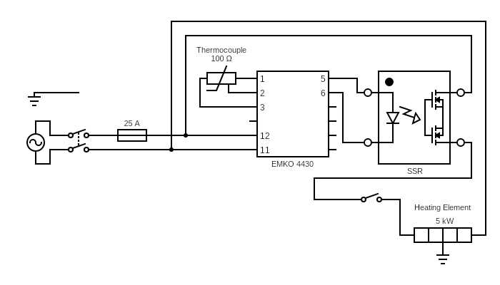 heating element circuit diagram