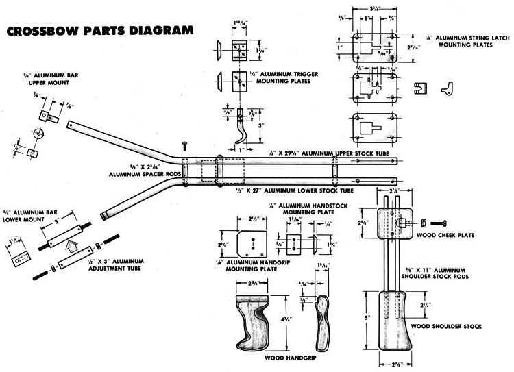 crossbow parts diagram crossbow parts diagram