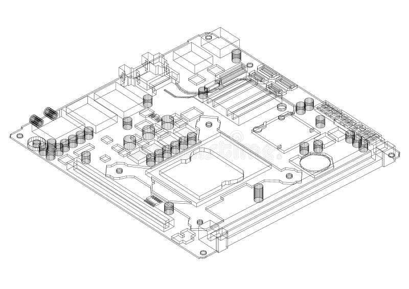 pc motherboard circuit diagram