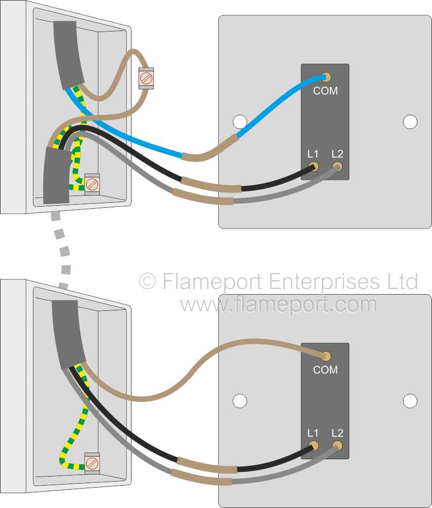 two way lighting circuit wiring diagram