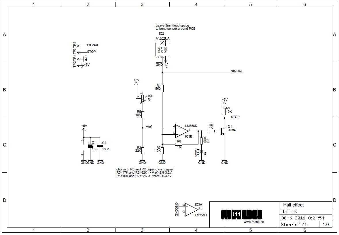 hall effect sensor circuit diagram