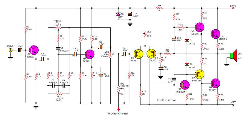 power amplifier circuit diagram