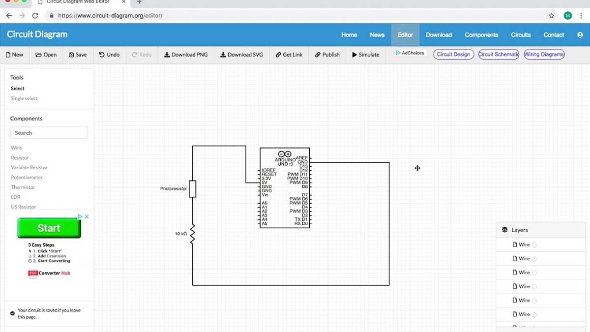 electric circuit diagram maker online