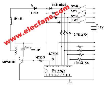pt2262 circuit diagram