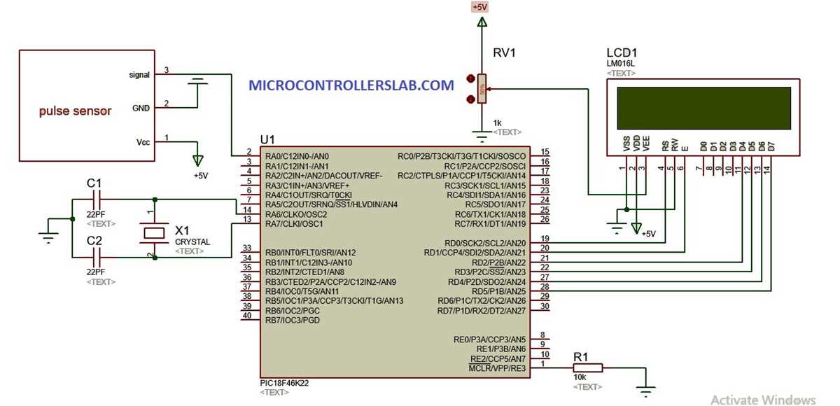 pulse rate monitor circuit diagram