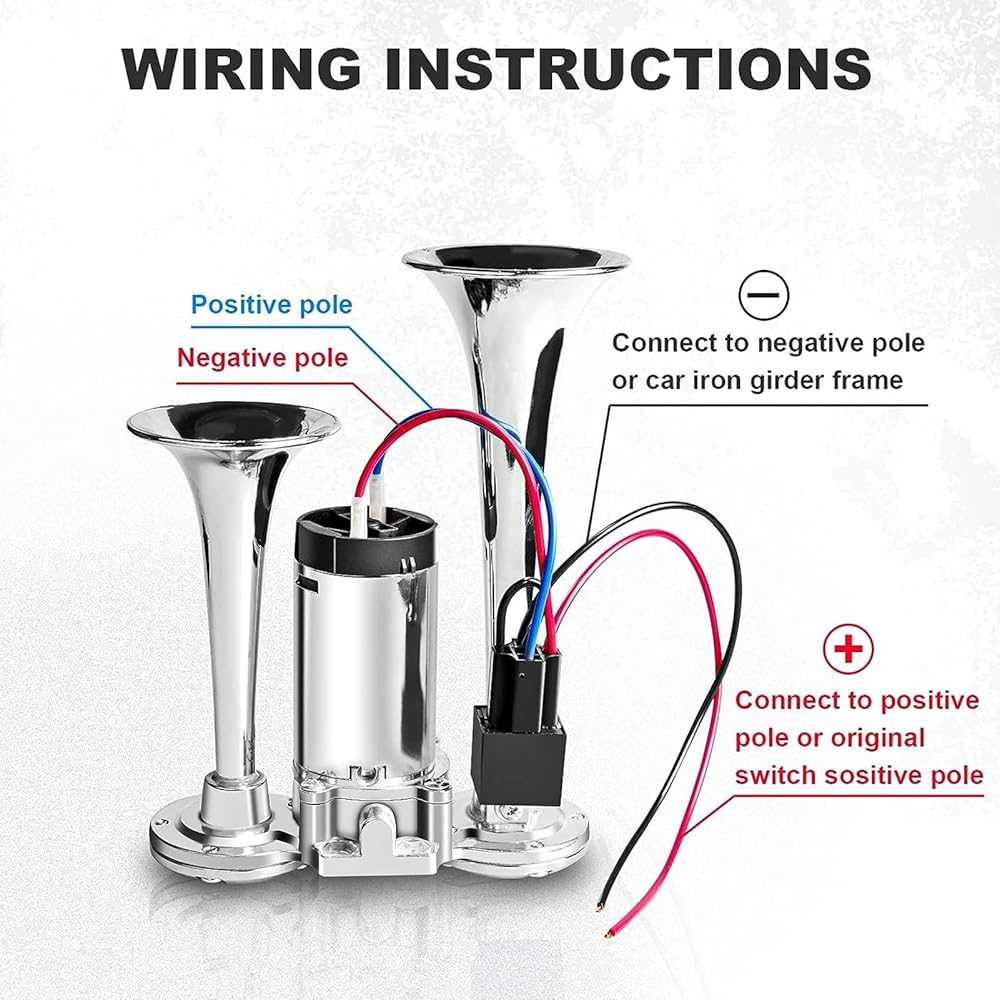 12v train horn wiring diagram
