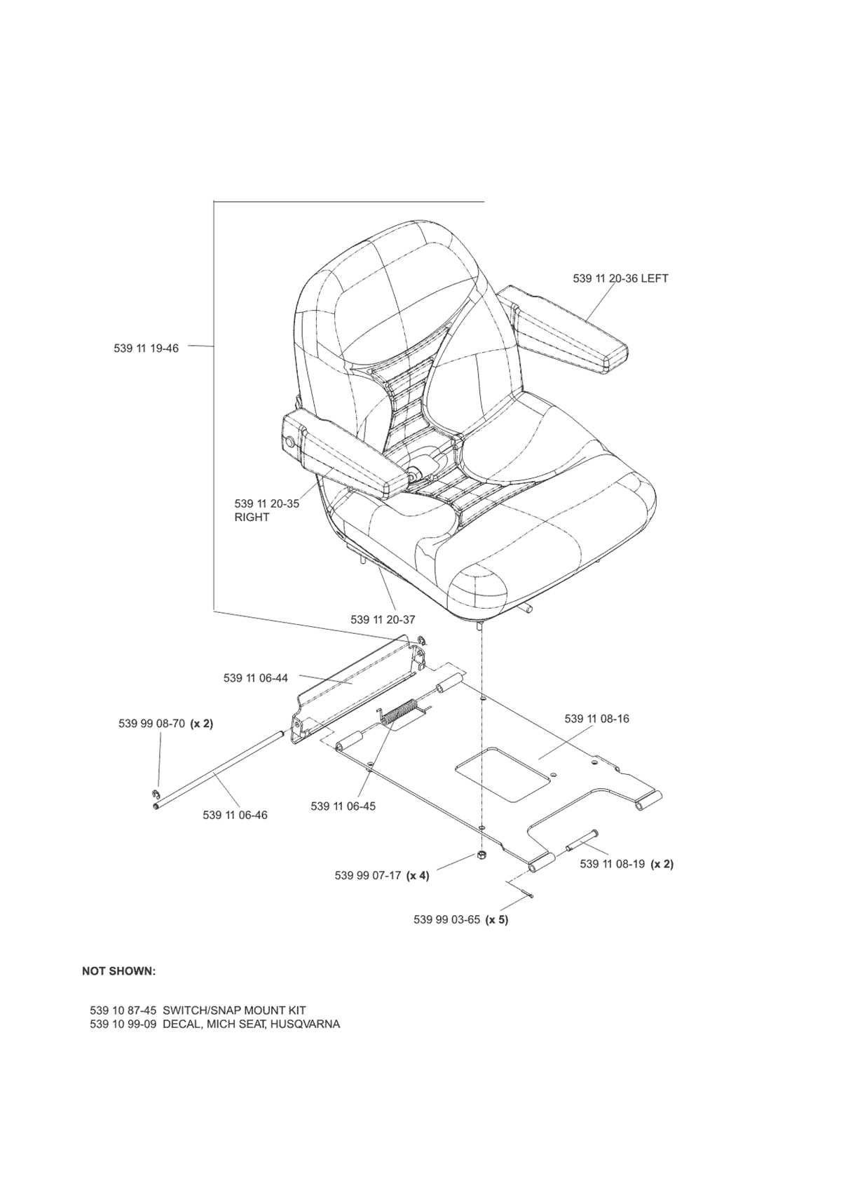 husqvarna zero turn mower parts diagram