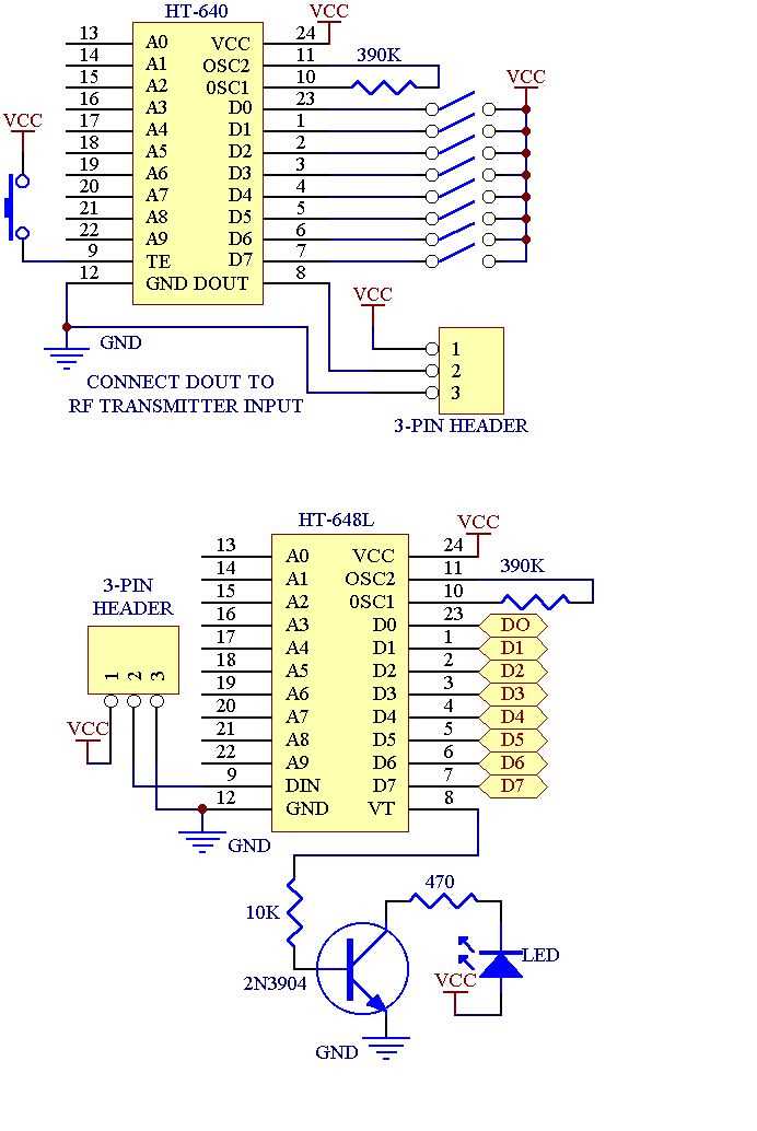 ht12e and ht12d circuit diagram ht12e and ht12d circuit diagram